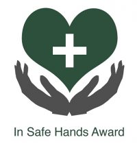 IN SAFE HANDS LOGO FOR NURSERY USE